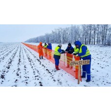 Sistem Plase Parazăpezi HDPE 250m - Aliniament Defensiv Șosele