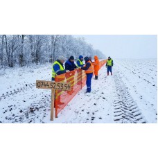 Sistem Plase Parazăpezi HDPE 350m - Scut Feroviar și Logistic