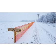 Sistem Plase Parazăpezi HDPE 400m - Ansamblu Protecție Autostrăzi